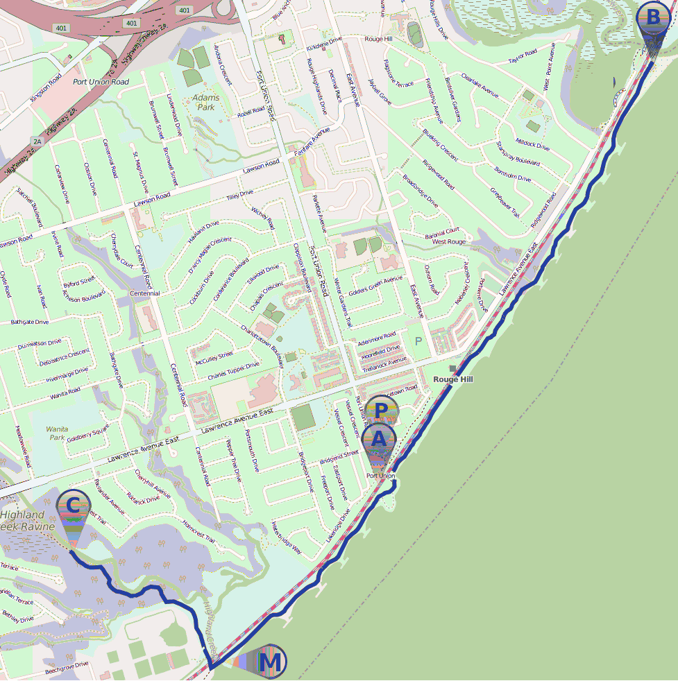 Ron Moeser Memorial Fun Run route map